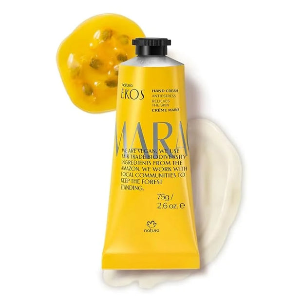 natura - Ekos Maracujá Hand Cream - Calming Hand Balm - Fast Absorption - 24-Hour Deep Hydration Skin Moisturizer - Vegan ...
