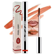 Matte Lip Stain Peel Off Lip Liner, Orange Red Peel Off Lip Stain Tattoo,Long Lasting & Waterproof Peel Off Lip Gloss Lip ...