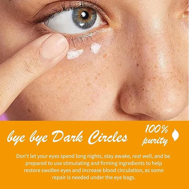 Vitamin C Eye Cream Puffiness Remover Eye Serum Anti-aging & Moisturising Vitamin C Eye Serum Eye Bags Treatment for Men a...
