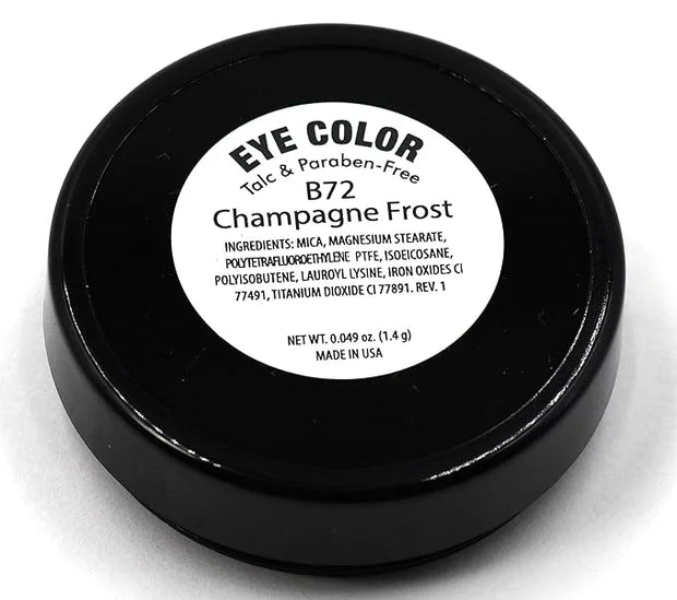 Champagne Frost Golden Glow Shimmering Shimmer Pressed Powder Single Vegan Eyeshadow; Talc, Paraben & Cruelty Free - Produ...