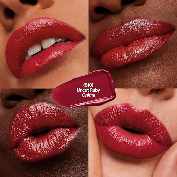 Revlon Super Lustrous Lipstick, Creamy Formula For Soft, Fuller-Looking Lips, Moisturized Feel, 810 Uncut Ruby, 0.15 oz - ...