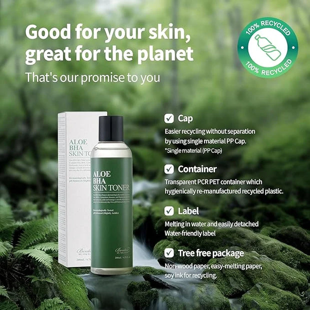 BENTON Aloe Skin Toner - Hydrating Face Toner for Oily & Dry Skin (6.76 fl. oz. / 200ml) - Product Image