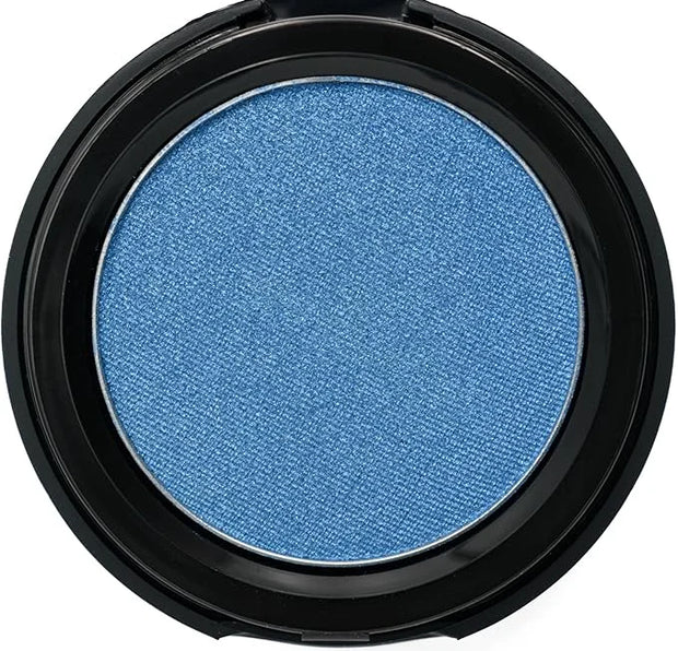 Avalanche Medium Royal Blue Denim Metallic Shimmering Smokey Eye Pressed Powder Single Vegan Eyeshadow; Talc, Paraben & Cr...