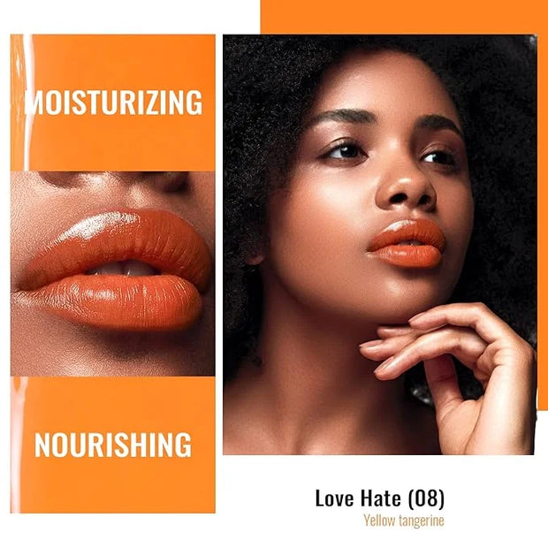 Oulac Moisturizing Shine Lipstick For Women Christmas Set 3PCS, 2 in 1 Tinted Lip Balm for Winter, Hydrated Juicy and Glos...