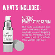 Vibriance Bundle Skincare Set | Super C Serum, Moisturizing Cleanser and Face Cream | Complete Kit for Radiant Beauty - Pr...