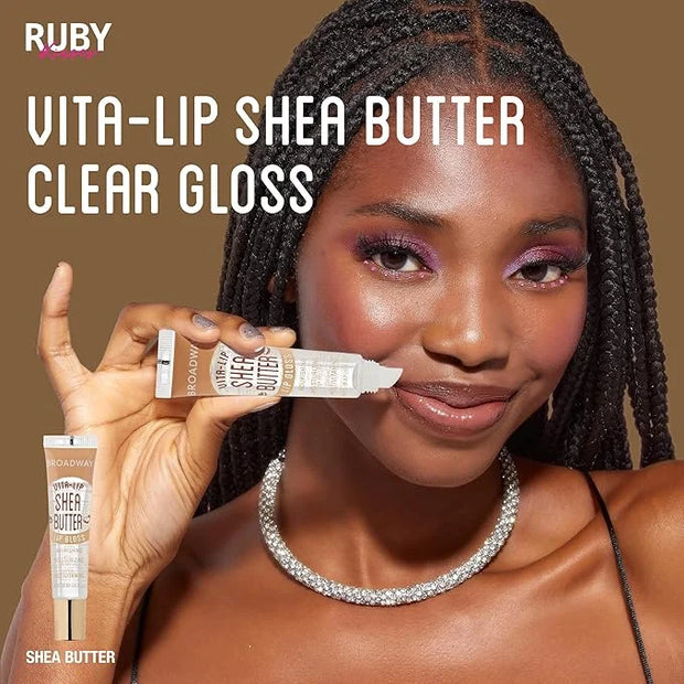 Ruby Kisses Broadway Vita-Lip Clear Lip Gloss (10 Pack), Hydrating & Soothing Formula with Vitamin, High-Shine Non-Sticky ...