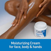 CeraVe Moisturizing Cream, Face Body Moisturizer, Normal to Dry Skin, 8 Fl Oz - Product Image