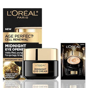 L'Oreal Paris Age Perfect Cell Renewal Midnight Eye Cream, Antioxidant-Rich Under Eye Cream to Treat 8 Signs of Aging, Inc...