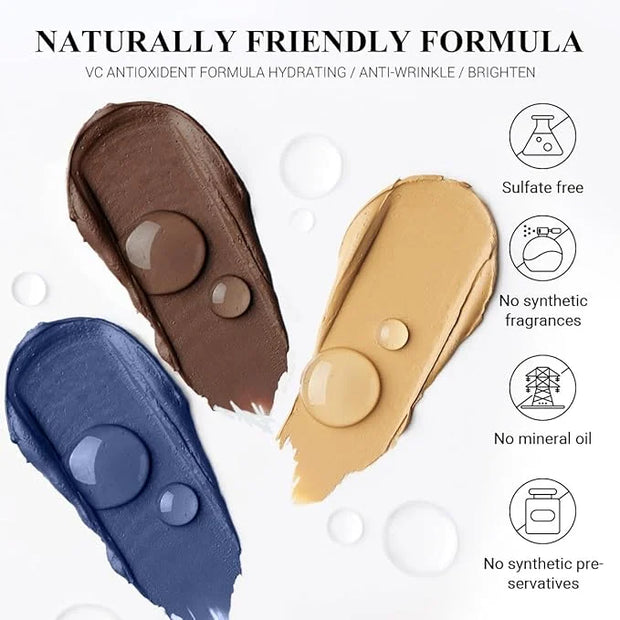 3PCS Eyeshadow Stick,Pro Longwear Matte Eye Shadow Sticks Pencil Crayon-Denim - Product Image