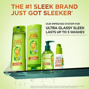Garnier Fructis Sleek & Shine Shampoo, Conditioner + Anti-Frizz Serum Set for Frizzy, Dry Hair, Argan Oil (3 Items), 1 Kit...