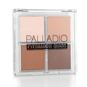 Palladio Eyeshadow Quads, Velvety Pigmented Blendable Matte, Metallic & Shimmer Finishes, Creamy Formula, Four Way Quad Ey...