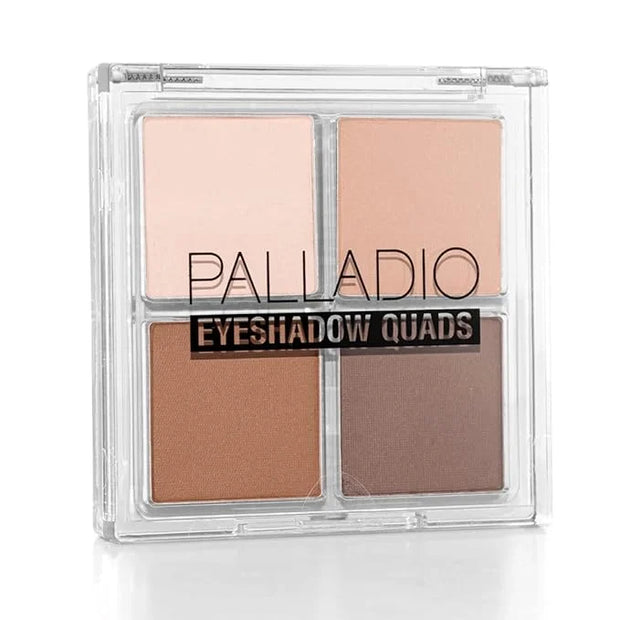 Palladio Eyeshadow Quads, Velvety Pigmented Blendable Matte, Metallic & Shimmer Finishes, Creamy Formula, Four Way Quad Ey...
