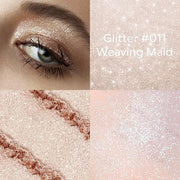 KYDA Single Glitter Eyeshadow, Pale Champagne Sheer Glow Eyeshadow, Ultra-fine Lightweight Powder, Multiuse Blendable Form...