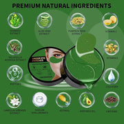 Under Eye Masks for Dark Circles and Puffiness 70PCS, Under Eye Patches for Puffy Eyes Treatment, Under Eye Gel Pads w/Sea...