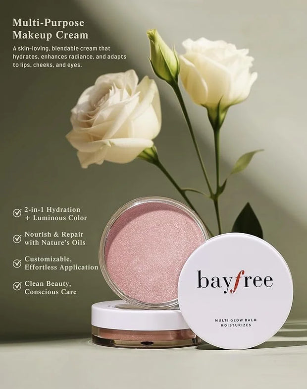 Multi Glow Balm, Cream Blush for Cheeks, Blush Balm Face Makeup, Radiant Finish, Hydrating, Creamy, Lightweight & Blendabl...