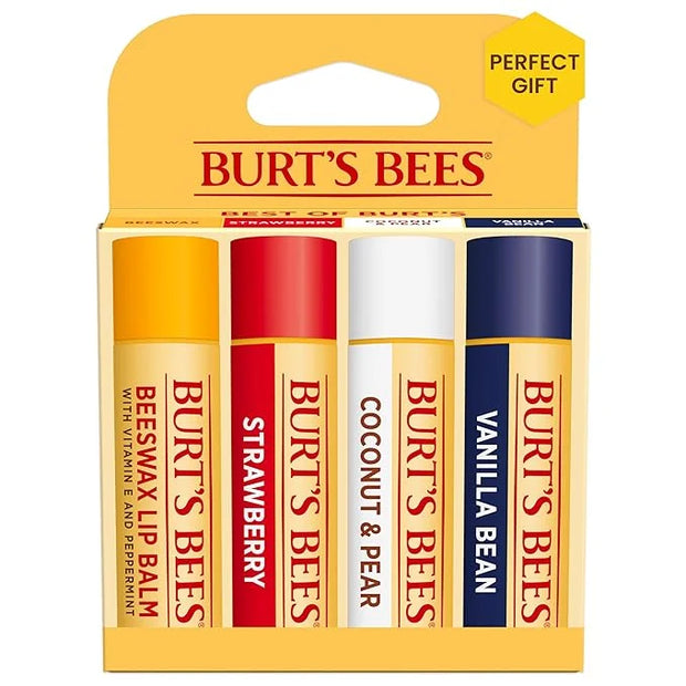 Burt's Bees Mothers Day Gifts Essential Beauty Set, 5 Travel Size - Deep Cleansing Cream, Hand Salve, Body Lotion, Foot Cr...