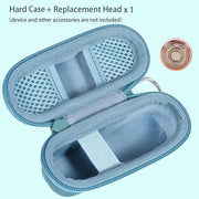 co2CREA Hard Case and Replacement Head Compatible with Finishing Touch Flawless Facial Hair Remover Electric Face Razor Wo...