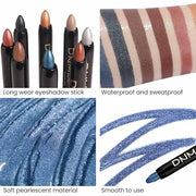 Kaely 8Pcs Cream Eye Shadow Brightener Sticks Set for Eyes,Shimmer Matte Pencil Eyeshadow Applicator Stick Palette,Hallowe...
