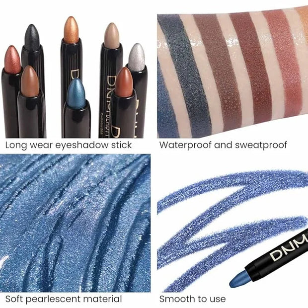 Kaely 8Pcs Cream Eye Shadow Brightener Sticks Set for Eyes,Shimmer Matte Pencil Eyeshadow Applicator Stick Palette,Hallowe...