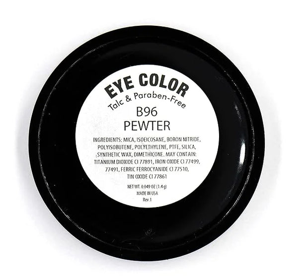 Pewter Frosted Misty Hunter Green Grey Silver Shimmer Pressed Powder Single Vegan Eyeshadow; Talc, Paraben & Cruelty Free ...