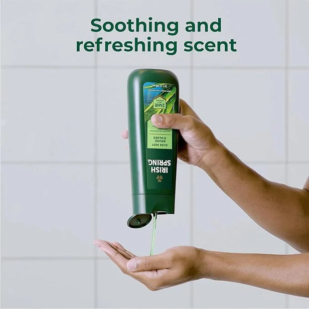 Irish Spring Men's Body Wash Shower Gel, Aloe Mist, 20 Oz, 4 Pack - Product Image
