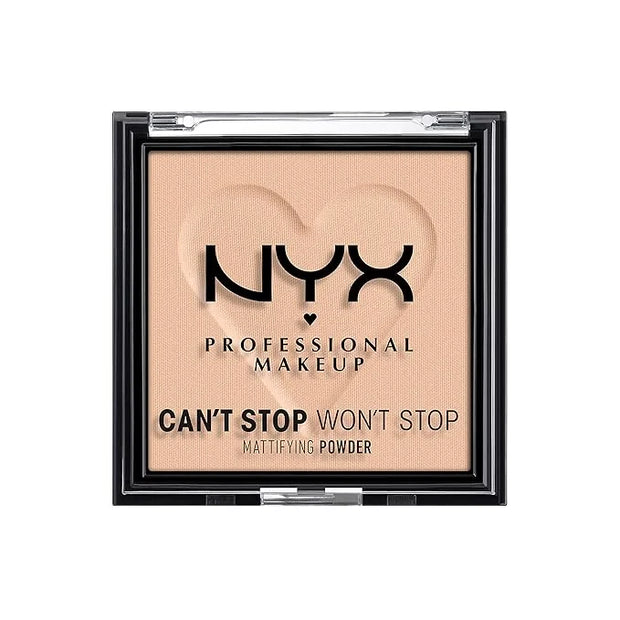 NYX PROFESSIONAL MAKEUP Can't Stop Won't Stop Mattifying Pressed Powder - Light Medium - Product Image