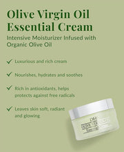 DHC Olive Virgin Oil Essential Cream, Moisturizer, Hydrating, Promotes Skin Elasticity, Radiant, Fragrance and Colorant Fr...