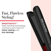 REVLON SmoothStay Coconut Oil Infused Hair Straightener - Flat Iron Hair Straightener for Sleek Straight Hairstyles, Enhan...
