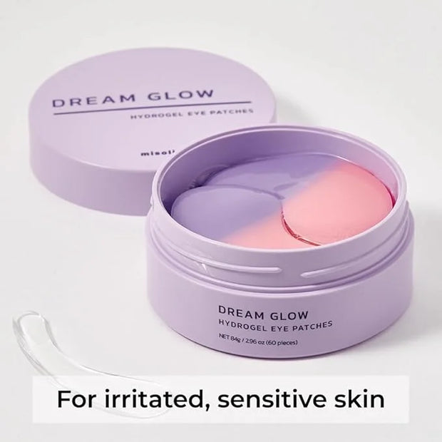 Dream Glow Under Eye Patches | Anti-Aging Eye Treatment Gel Masks With Vegan Collagen & Bakuchiol | Under Eye Masks For Da...