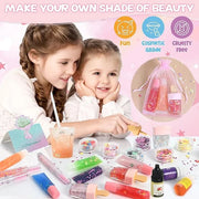 Lip Gloss Making Kit, Make Your Own Lip Gloss Kit, DIY Lip Gloss Making Supplies, Moisturizing Glitter Lip Kit Lipgloss Ma...