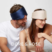 Dore & Rose Deep Sleep Mask Light Blocking, 23 Momme Mulberry Silk Eye Mask, Ultra Soft, Adjustable - Travel Sleeping Mask...