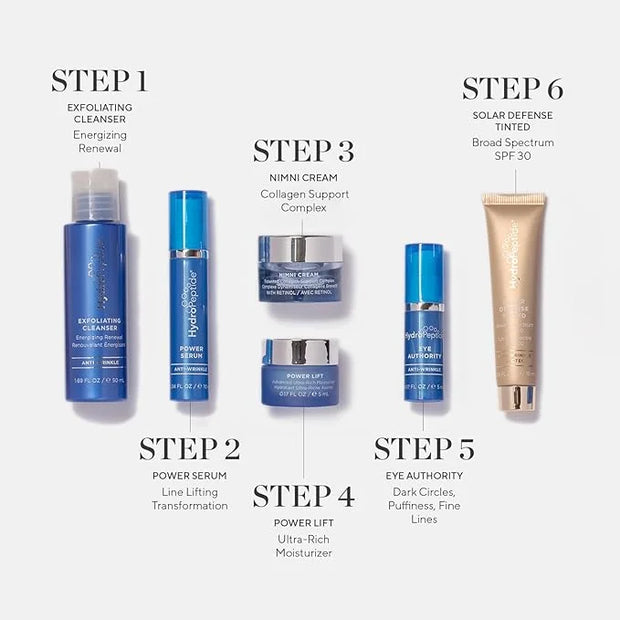 HydroPeptide Age Reversal Regimen Face Bundle Daily Skincare Travel Essentials Kit - Product Image