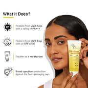 Fixderma Shadow SPF 30+ Gel, Dermatologist tested Offers SPF 30 +, Broad Spectrum UVA and UVB Protection, Water resistant ...