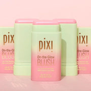 Pixi On-the-Glow Blush - CheekTone, pH Reactive Hydrating Tinted Moisture Blush Stick with Ginseng, Aloe Vera & Fruit Extr...