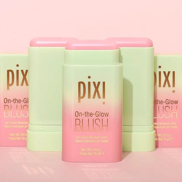 Pixi On-the-Glow Blush - CheekTone, pH Reactive Hydrating Tinted Moisture Blush Stick with Ginseng, Aloe Vera & Fruit Extr...