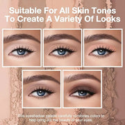 5 Colors Matte Eyeshadow Makeup Palette,Nude Pink Light Dark Brown Taupe Highly Pigmented Natural Neutral Eye Shadow Palet...