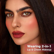 Boobeen Highly Pigmented Lip Gloss Liquid Lipstick, Multi-Use Lip and Cheek, Lightly Tinted, Lip Stain Long-Lasting, Non-s...