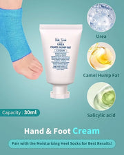 VTS Foot and Hand Care Kit - Includes Tea Tree Oil, Salt Scrub, Serum, Urea Cream 40 Percent, Moisturizing Heel Socks - Ho...