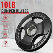 Holleyweb Weight Plates Olympic Rubber Grip Plates 2-Inch - Product Image
