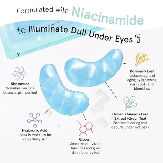 grace & stella Award Winning Under Eye Mask Reduce Dark Circles, Puffy Eyes, Undereye Bags, Wrinkles, Gel Under Eye Patche...