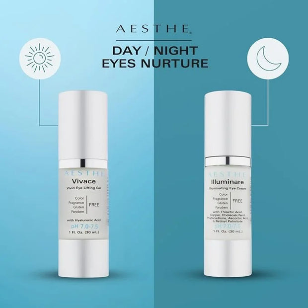 Aesthe Illuminare Illuminating Eye Cream - Color-Free, Fragrance-Free, Gluten-Free Skincare for Eyes with Thioctic Acid, C...