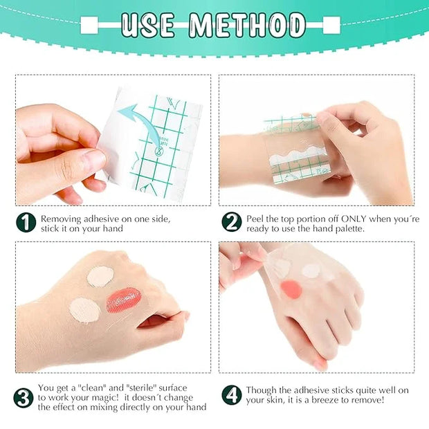 150 Pieces Makeup Hand Palette Single Use Makeup
