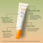 InstaNatural Hyaluronic Acid Eye Gel Cream, Hydrating Under Eye Cream for Women & Men, Decreases Puffiness, Dark Circles a...