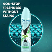 Degree UltraClear Antiperspirant Deodorant Dry Spray 4 pack for 72h Nonstop Sweat Protection For Women Pure Aloe Scent Ant...