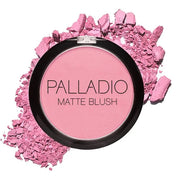 Palladio Matte Blush, Brushes onto Cheeks Smoothly, Soft Matte Look and Even Finish, Flawless Velvety Coverage, Effortless...