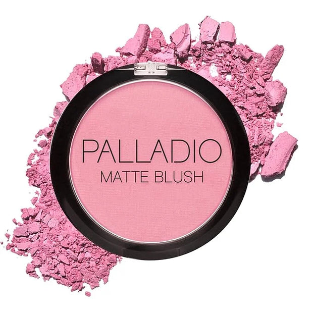 Palladio Matte Blush, Brushes onto Cheeks Smoothly, Soft Matte Look and Even Finish, Flawless Velvety Coverage, Effortless...