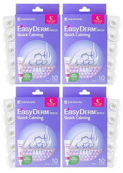 EasyDerm Quick Calming Magnesium Patches – 40 Patches (4 Pack), Hydrocolloid Acne Spot Treatment with Tea Tree & Cica, Bul...