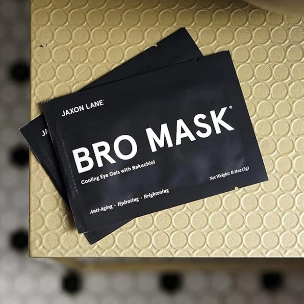BRO MASK Under Eye Gel Pads: Cooling Eye Patches for Dark Circles and Puffiness | Anti Aging Hydrogel Eye Patch Set + Baku...