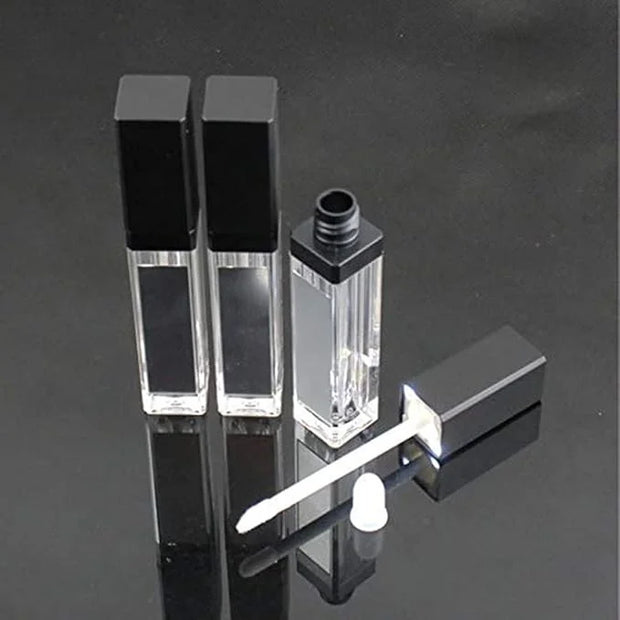 5 Pcs 7.5ml LED Light Lip Glaze Tubes with Mirrors Refillable Lip Gloss Bottles DIY Lip Balm Lipstick Tube Makeup Cosmetic...
