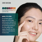 Chemist Confessions Aquafix Hydrating Water Gel - Moisturizing, Oil-Free Facial Water Gel - Face Moisturizer for Intense H...